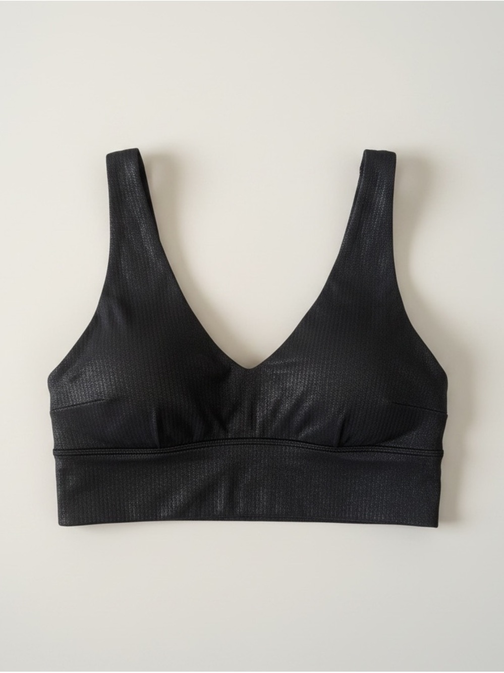 Lululemon Metallic Black Sports Bra